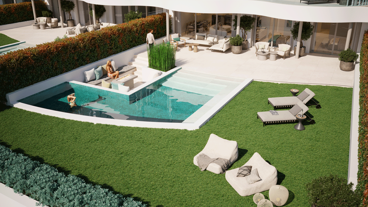 2-bedroom apartment with pool